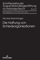Haftung Von Schiedsorganisationen 3631744161 Book Cover