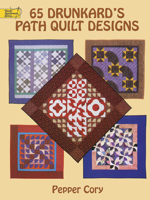 65 Drunkard's Path Quilt Designs 0486400468 Book Cover