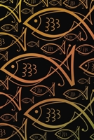 Notebook: Fish symbol, Christian symbols, jesus fish symbol, spiritual diary, notebook with fish. Format A5, 120 pages, discreet light grey lined 1710205911 Book Cover
