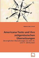 Americana-Texte und ihre zeitgenössischen Übersetzungen 363926388X Book Cover