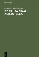 De causa finali Aristotelea 1160385130 Book Cover