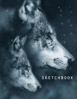 Sketch Book: Wolf Themed Personalized Artist Book (Vol. 16), Soft Cover Blank Sketch Pad Tablet, 8.5 x 11, 120 pages, Gifts for Kids Girls Boys Teens Adults, for Drawing Painting Charcoal Ink 1654863203 Book Cover
