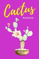 Purple Cactus Flower Notebook. Flower Cactus Plant 120 Blank Lined Page Journal, Size 6x9 College Ruled Composition Notebook. Great Gift for Succulent ... Kid Men Women Teen Children Housewife Worker. 1712088750 Book Cover