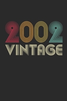 Vintage notebook paper 2002 Birthday 18th Gift 1679748742 Book Cover