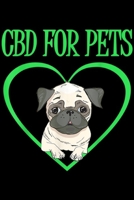 CBD For Pets: Bulldog CBD For Pets French Dog English Pet Owner Fun Gift Journal/Notebook Blank Lined Ruled 6x9 100 Pages 1695546296 Book Cover