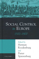 Social Control in Europe, Vol 1: 1500-1800 0814209688 Book Cover