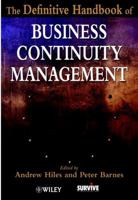 The Definitive Handbook of Business Continuity Management 0471485594 Book Cover