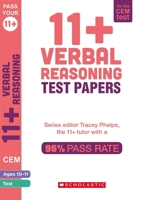 11+ Verbal Reasoning Tests Ages 10-11 (Pass Your 11+) 0702308781 Book Cover