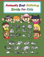 Animals best coloring books for kids: Big Activity Workbook for kids, grils & boys, animals coloring book B08JDTKG4C Book Cover