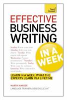 Effective Business Writing in a Week 1444190288 Book Cover