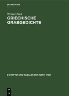 Griechische Grabgedichte 3112479157 Book Cover