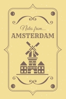 Notes from Amsterdam: Blank Lined Vintage Themed Journal 1671539605 Book Cover