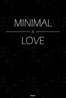 Minimal is Love Planner: Minimal Music Calendar 2020 - 6 x 9 inch 120 pages gift 1661109411 Book Cover