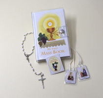 First Mass Book Vinyl Set: An Easy Way Of Participating At Mass For Boys And Girls 0899428614 Book Cover