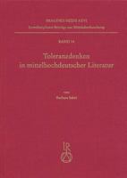 Toleranzdenken in Mittelhochdeutscher Literatur 3895002720 Book Cover