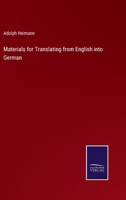 Materials for Translating from English into German 3375137575 Book Cover