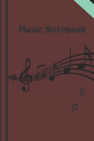 Notebookn music paper: (Music Manuscript Paper Notebooks) (Volume 1) Paperback 100 page 1671263545 Book Cover