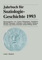 Jahrbuch Fur Soziologiegeschichte 1993 3322973050 Book Cover