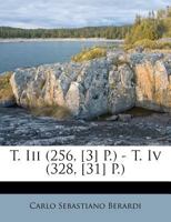 T. Iii (256, [3] P.) - T. Iv 1248146980 Book Cover