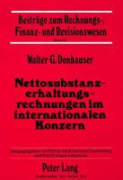 Nettosubstanzerhaltungsrechnungen Im Internationalen Konzern 3820412425 Book Cover