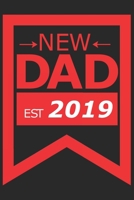 New DAD est 2019: New DAD est 2019: Notizbuch / Notebook / Journal / Taschenbuch Geschenk (6 x 9 Zoll - 110 Seiten - 4x4 kariert) 1661169619 Book Cover