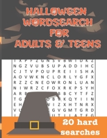 Halloween Word Search for Adults and Teens B08FVW1F8P Book Cover