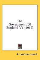 The Government Of England V1 1164052268 Book Cover