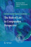 The Rule of Law in Comparative Perspective 9048137489 Book Cover