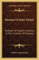 Memoir of John Nichol 3337205771 Book Cover