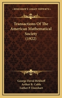 Transactions of the American Mathematical Society 0548784132 Book Cover