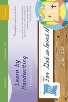 Handwriting Practice Workbook - Bible Verses - Jonh 3: 16 - NIV - Cursive, Level 1: Learn by Handwriting . Adults and Children - Companion Size - BVJC1LES B0FCPTVWW5 Book Cover