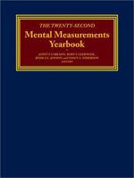 The Twenty-Second Mental Measurements Yearbook (Buros Mental Measurements Yearbook) 091067471X Book Cover