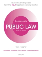 Public Law Concentrate: Law Revision and Study Guide 0198840527 Book Cover