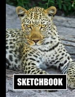 Sketchbook: Leopard Cover Design White Paper 120 Blank Unlined Pages 8.5 X 11 Matte Finished Soft Cover 1704352754 Book Cover