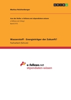 Wasserstoff - Energieträger der Zukunft? 3346325962 Book Cover