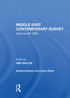 Middle East Contemporary Survey, Volume XVI, 1992 0367009609 Book Cover
