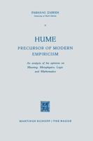 Hume, Precursor of Modern Empiricism 9401184763 Book Cover