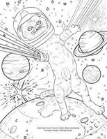 Color My Cover (Cosmic Kitty) Blank Notebook: Blank notebook for journal writing, relaxation, therapy, school, work, note taking, brainstorming, ... 171757906X Book Cover