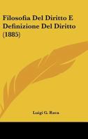 Filosofia Del Diritto E Definizione Del Diritto (1885) 1161171304 Book Cover