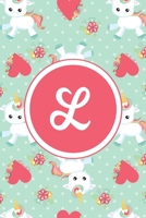 L: Monogrammed 2020 Weekly Planner For Women And Teen Girls - Cute Unicorn Hearts, January 2020 - December 2020 (6"x9") 1702053814 Book Cover