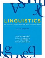 Linguistics: An Introduction to Language and Communication 0262510863 Book Cover