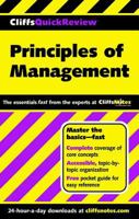 Principles of Management (Cliffs Quick Review) 076456384X Book Cover
