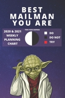 2020 & 2021 Two-Year Weekly Planner For Best Mailman Gift Funny Yoda Quote Appointment Book Gift Two Year Postman Agenda Notebook: Star Wars Fan Daily Logbook Month Calendar: 2 Years of Monthly Plans  1705981461 Book Cover