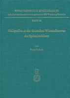 Heilquellen in Der Deutschen Wissensliteratur Des Spatmittelalters: Zur Genese Und Funktion Eines Paradigmas Der Wissensvermittlung Am Beispiel Des Tr 3895003964 Book Cover