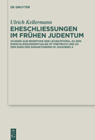 Eheschlie�ungen Im Fr�hen Judentum 3110339927 Book Cover