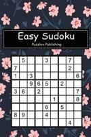 Easy Sudoku: Sudoku Puzzle Game For Beginers With Floral abstract seamless pattern cover 1793470308 Book Cover