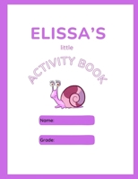 Elissa's Little Activity Book B0DXH98NG7 Book Cover