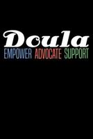 Journal: Doula Midwife Birthing Labor Coach Support Black Lined Notebook Writing Diary - 120 Pages 6 x 9 1073869261 Book Cover