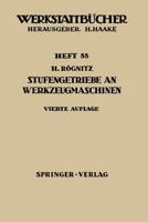 Stufengetriebe an Werkzeugmaschinen 3540034285 Book Cover