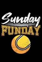 Sunday Funday: Lined A5 Notebook for BadmintonTennisPingPong Journal 1698578695 Book Cover